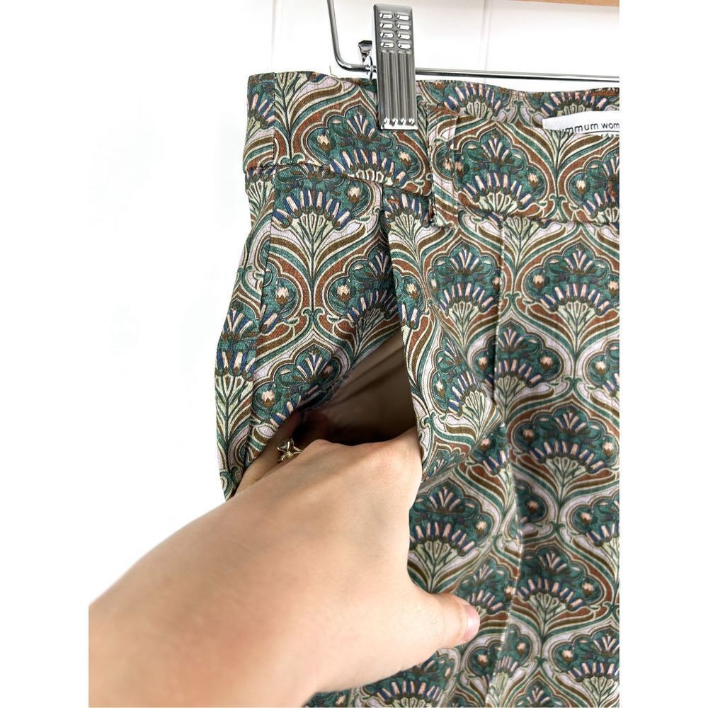 Summum Woman High Waist Slim Pant trousers art nouveau cotton stretch broek 34EU - Picture 6 of 15
